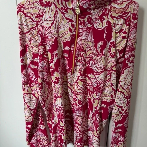 NWOT LILLY PULITZER Justine Half Zip Pullover M L XL - Picture 3 of 3